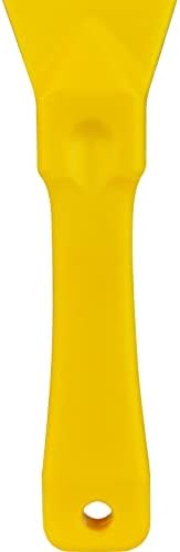 SPARTA Polypropylene Scraper Tool Food Safe Scraper for Removing Caked-On Residue in Commercial Kitchens, Plastic, 7.82 x 3 Inches, Yellow, (Pack of 12) by SPARTA