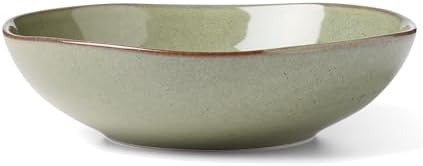 Oneida Organic Shades Sage Green Stoneware 2-Piece Serving Platter Set - Image 2