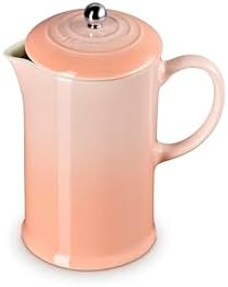 Le Creuset Stoneware French Press, 34 oz., Peche by Unknown