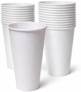Sierra 16oz Paper Hot Cups, 1,000 Count, White, 20 Packs of 50, Made in USA by SierraHygieneProducts