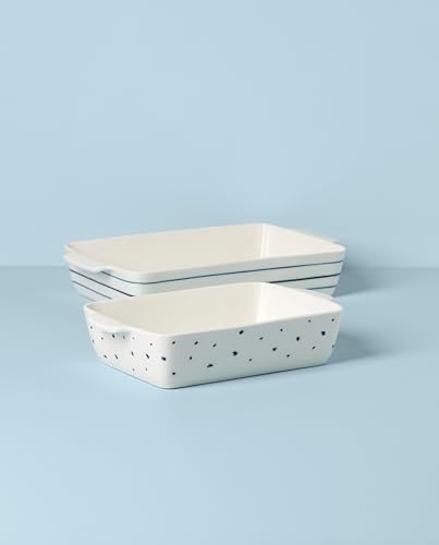 Lenox Blue Bay Dinnerware & Serveware Collection, Porcelain Tableware, Rectangular Baker Set, 2-Piece - Image 3