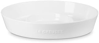 Le Creuset Stoneware Signature Oval Chip and Dip Platter, 13", White - Image 2