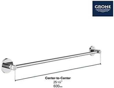 GROHE 403662431 Essentials 24" Towel Bar, Matte Black - Image 2