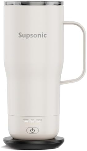 Supsonic Heated Coffee Mug, 20oz Electric Temperature Control Cup (S3) by Supsonic