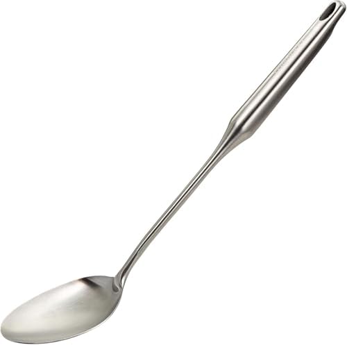 Millvado Big Cooking Spoon Stainless Steel - 15 In. Metal Kitchen Utensil by Millvado
