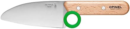 OPINEL Le Petit Chef Children Kitchen Set, Chef Knife, Guard, Peeler, Green - Image 3