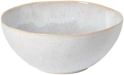 Casafina Ceramic Stoneware 11" x 4.5", 119 oz Serving Bowl - Eivissa Collection, Sand Beige | Microwave & Dishwasher Safe Dinnerware | Food Safe Glazing | Restaurant Quality Serveware by Casafina