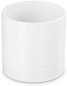 Le Creuset Stoneware Signature Utensil Crock, 2.7 qt., White - Image 2