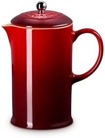 Le Creuset Stoneware French Press, 34 oz., Cerise - Image 3