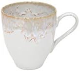 Casafina Ceramic Stoneware 14 oz. Mug - Taormina Collection, White | Microwave & Dishwasher Safe Dinnerware | Food Safe Glazing | Restaurant Quality Drinkware by Casafina