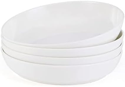 Mikasa Samantha Bone China Lightweight Chip Resistant Set of 4 Pasta Bowls Set, 9 Inch by Mikasa