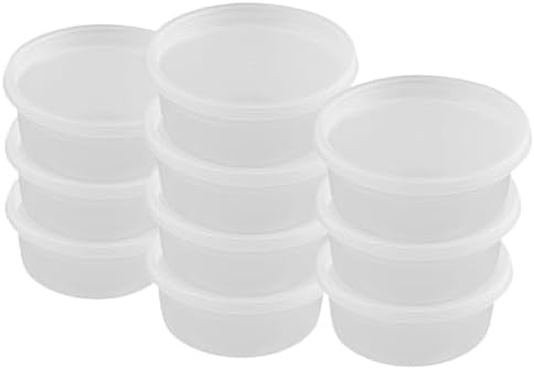 8oz [60 set] Heavy Duty Plastic Deli Container | BPA-Free Food Storage with Airtight Leak‑Proof Lids | Microwave, Freezer & Dishwasher Safe – Stackable, Bulk Reusable Soup & Meal Prep Tub - Image 2