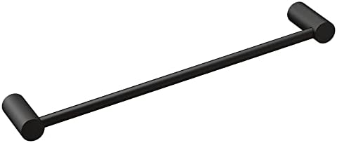 Moen Align Matte Black 18 inch Modern Single -Towel Bar, YB0418BL - Image 6