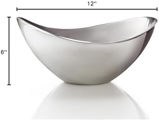 nambe Butterfly Bowl | For Hot and Cold Foods, Salads, Soups, Fruit | Made of Metal Alloy | Oven and Freezer Safe Serving Bowl for Entertaining, Decorative Centerpiece for Kitchen | Silver, 11" - Image 3