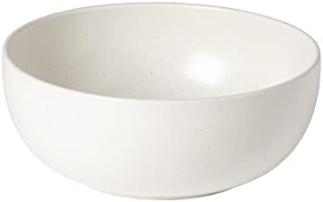 Casafina Ceramic Stoneware 10" x 4", 101 oz Serving Bowl - Pacifica Collection, Salt (White) | Microwave & Dishwasher Safe Dinnerware | Food Safe Glazing | Restaurant Quality Serveware by Casafina
