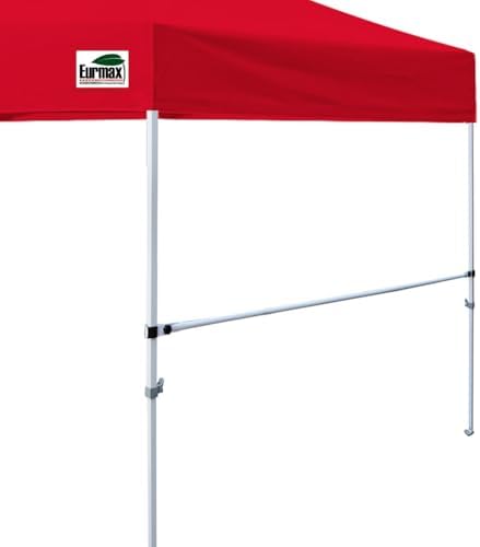 Eurmax USA 2-Pack Canopy Tent Rail Bars, 8ft Universal Half Wall Support Bar Kit with Connectors, Pop Up Canopy Frame Reinforcement Hardware for 8x8,8x12 Event Tent, Vendor Booth Accessories by Eurmax