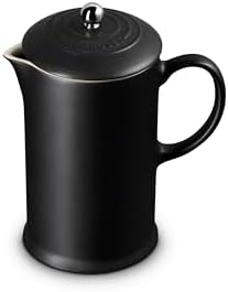 Le Creuset Stoneware French Press, 34 oz., Licorice by Unknown