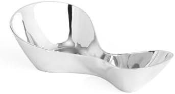 Nambe 15" Ribbon Serving Bowl – Stylish, Durable Alloy with Unique Ribbon Shape, Oven-Safe and Large for Versatile Use as a Decorative Bowl or for Serving Salad, Fruit, and Snacks by Unknown