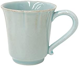 Costa Nova Ceramic Stoneware 11 oz. Mug - Alentejo Collection, Turquoise | Microwave & Dishwasher Safe Dinnerware | Food Safe Glazing | Restaurant Quality Drinkware by CostaNova