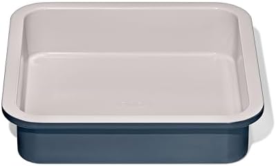OXO Good Grips Non-Stick Pro Ceramic Coated Metal Bakeware – Storm Blue, 9" Square Cake Pan (Pack of 6) by Unknown