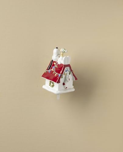 Lenox Peanuts Snoopy Popper Christmas Figurine - Image 3
