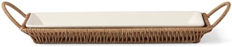 Oneida Willow and White Stoneware Serving Tray with Server by Oneida