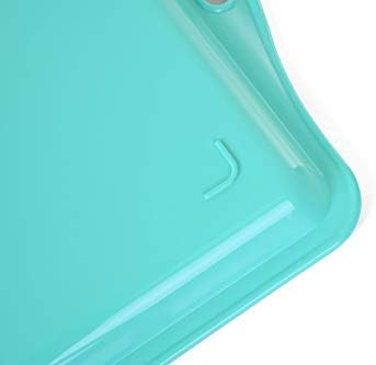 Mintra Home Durable Serving Tray (1pk, Teal) - Unbreakable, Breakfast, Cafeteria, Fast Food, Handles - Image 4