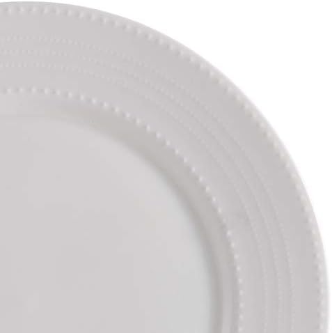 Mikasa Annabelle Bone China Dinnerware Set, 40-Piece Service for 8, White Hobnail Detail, Dinner Plates, Salad Plates, Bowls and Mugs, Dishwasher and Microwave Safe - Image 3