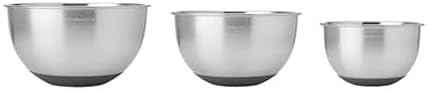 KitchenAid Stainless Steel Mixing Bowls, Set Of 3 by Unknown