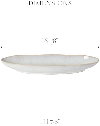 Casafina Ceramic Stoneware 16'' Oval Platter - Eivissa Collection, Sea Blue | Microwave, Dishwasher, Oven & Freezer Safe Dinnerware | Food Safe Glazing | Restaurant Quality Serveware - Image 2