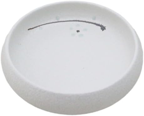 Ebros Gift Modern Yukino Hana Snow Flowers Ceramic Dinnerware Serveware Kitchenware Set Oriental Asian Restaurant Supply (Pack Of 6 Small Salad Banchan Plates Shallow Bowls 5"D) - Image 4