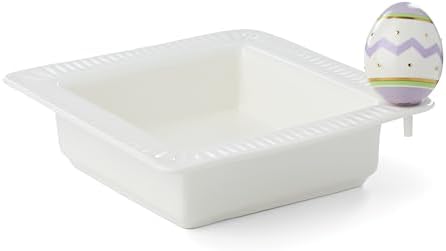 Lenox Profile Poppers Square Bowl and Easter Egg Set, 24oz by Lenox