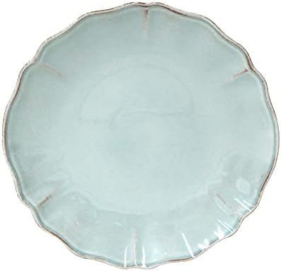 Costa Nova Ceramic Stoneware 8'' Salad Dessert Plate - Alentejo Collection, Turquoise | Microwave & Dishwasher Safe Dinnerware | Food Safe Glazing | Restaurant Quality Tableware by CostaNova