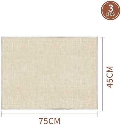 Pack of 3 Baker's Linen Cloth Bread Baking 75 x 45 cm Natural Baker's Linen Dough Cloth Proofing Foil for Bread Baking Accessories Swirl Cloth for Dough Preparation and Baking for Families, Bakers and - Image 4