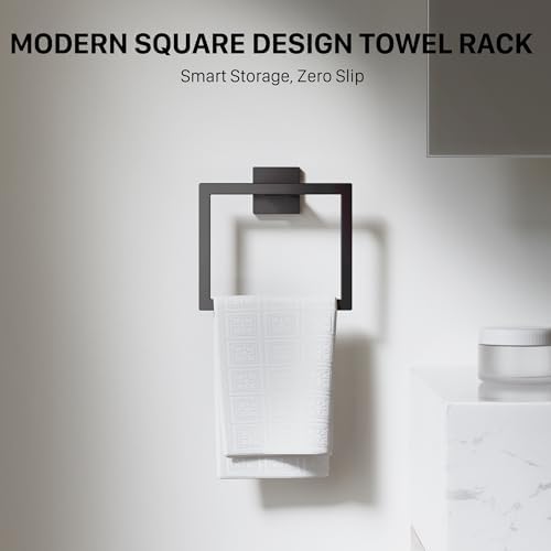 20-Piece 23.6 Inch Matte Black Bathroom Hardware Accessories Set - Image 6