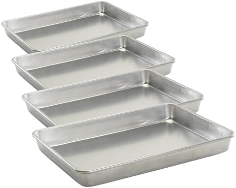 Nordic Ware High-Sided Naturals Aluminum, 4 Pack by NordicWare