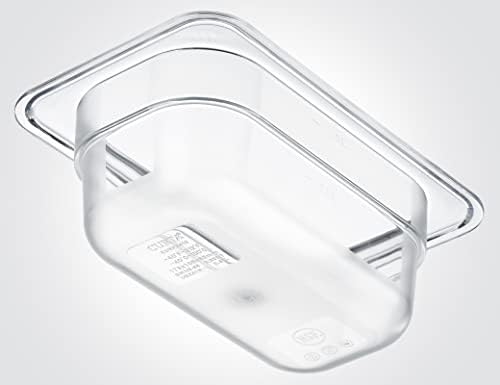 CURTA 6-Pack 1/9 Size 2.5" Deep NSF Polycarbonate Food Pans | Dishwasher & Freezer Safe Clear Container for Prep Tables, Buffet, Salad Bar, Commercial & Home Kitchen - Image 3