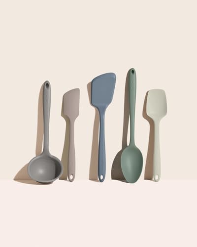 GIR: 5-Piece Silicone Ultimate Kitchen Utensils Set – Earthy Neutrals by GIRGetItRight