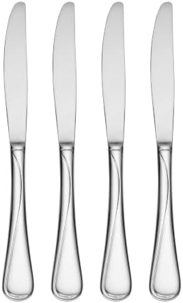 Oneida Flatware Flight Dinner Knives 18/0 Silverware Set for 4, (4-Piece) by Oneida