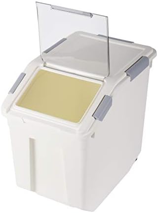 EonTone [2-Pack] 30 lbs Flour Storage Container, 25L Airtight Food Bin with Wheels BPA-Free - Image 3