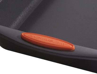 Rachael Ray 55673 Nonstick Bakeware Set with Grips includes Nonstick Bread Pan, Baking Pans and Cake Pans - 5 Piece, Gray with Orange Grips - Image 4