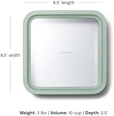 Caraway Glass Food Storage Container with Lid - Image 3