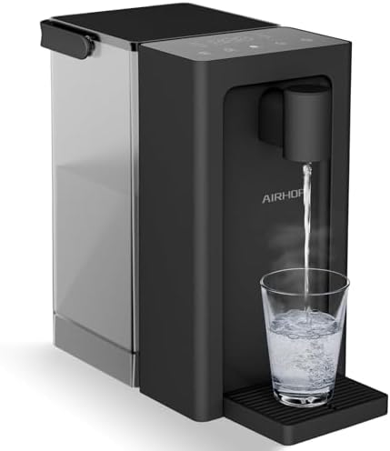 AIRHOP 3L Instant Hot Water Dispenser Countertop 5 Temp 3 Volume Options by Airhop