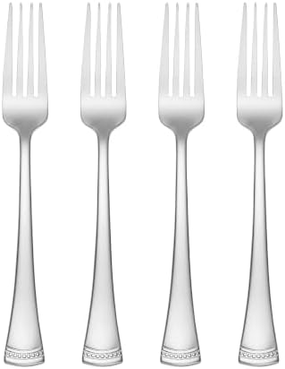 Lenox Portola Dinner Forks Silverware Set for 4, Flatware by Lenox