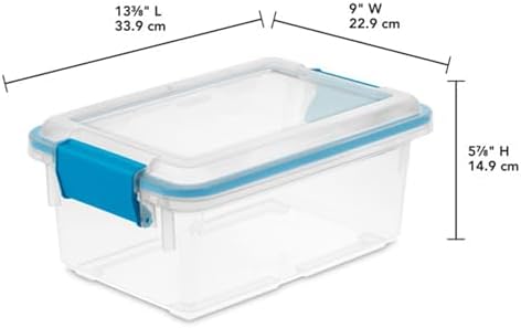 Sterilite Gasket Storage Box w/Lids for Home & Office, 7.5 Quart, 12-Pack - Image 3