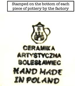 Polish Pottery Utensil Holder - Peacock Feather - Image 3