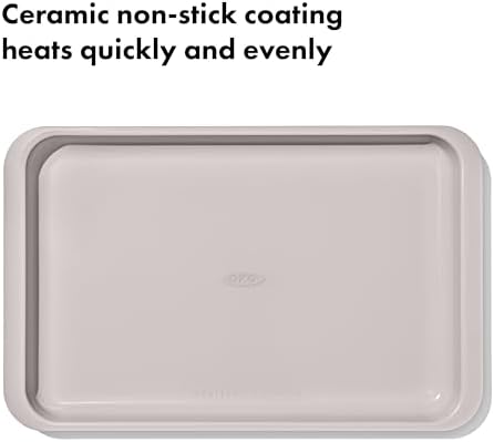 OXO Good Grips Non-Stick Pro Ceramic Coated Metal Bakeware Jelly Roll Pan – Storm Blue - Image 3