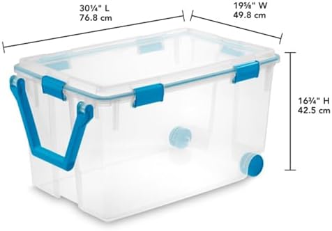 Sterilite Gasket Storage Box with Lids for Home & Office, 120 Quart, 9-Pack - Image 4