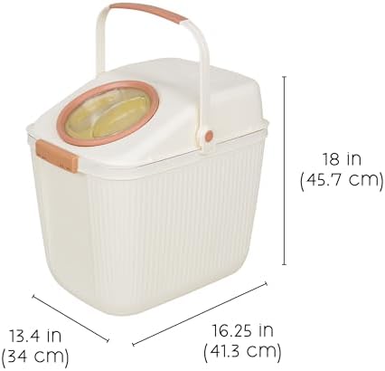 Harry Barker Lightweight Airtight Pet Food Storage Container, Eco-Friendly Recycled Plastic with Easy-Access Lid, Holds up to 25 lb Dry Dog or Cat Food - Image 3