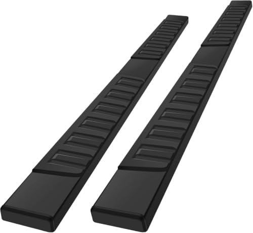 COMNOVA 6" Running Boards Compatible with 07-18 Silverado/Sierra 1500 Crew Cab, 07-19 2500 3500HD, 2019 LD/Limited Crew Cab. Silverado Nerf Bars Side Steps(Incl. 8 Brackets) by comnova